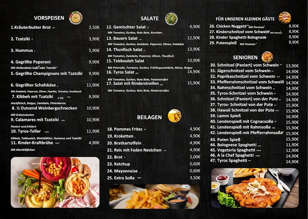 Menu_Restaurant Tyros im Vogelpark_Haßloch_immagine_4