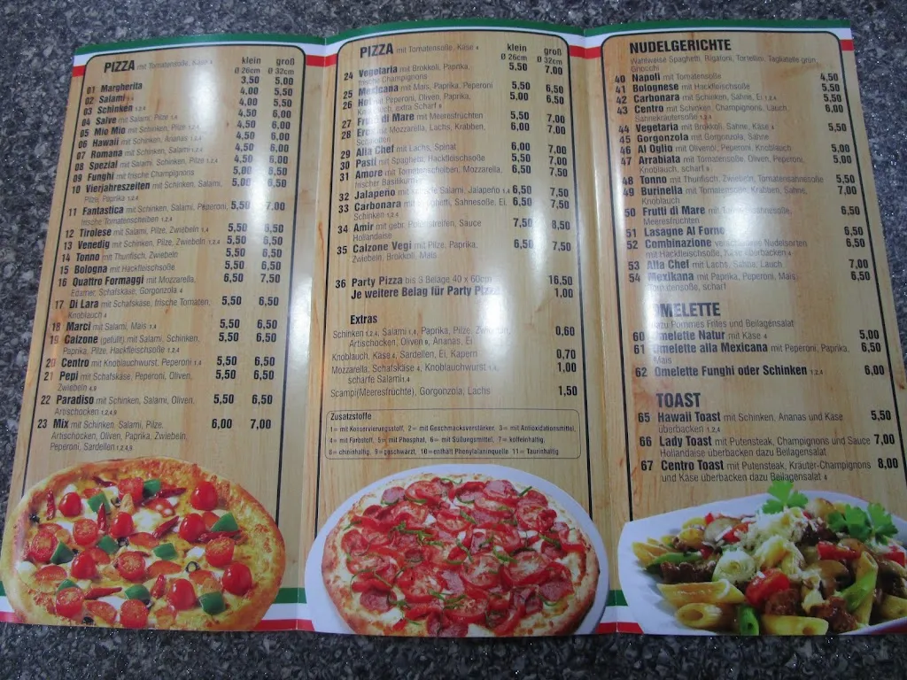Menu_Pizzeria Centro bei Alex mit Heimservice_Haßloch_immagine_2