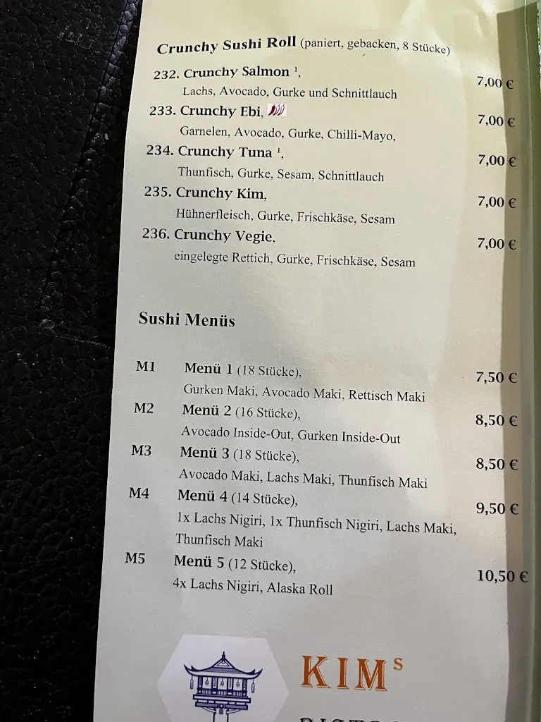 Menu_Asia Kim's Bistro_Hammelburg_immagine_2