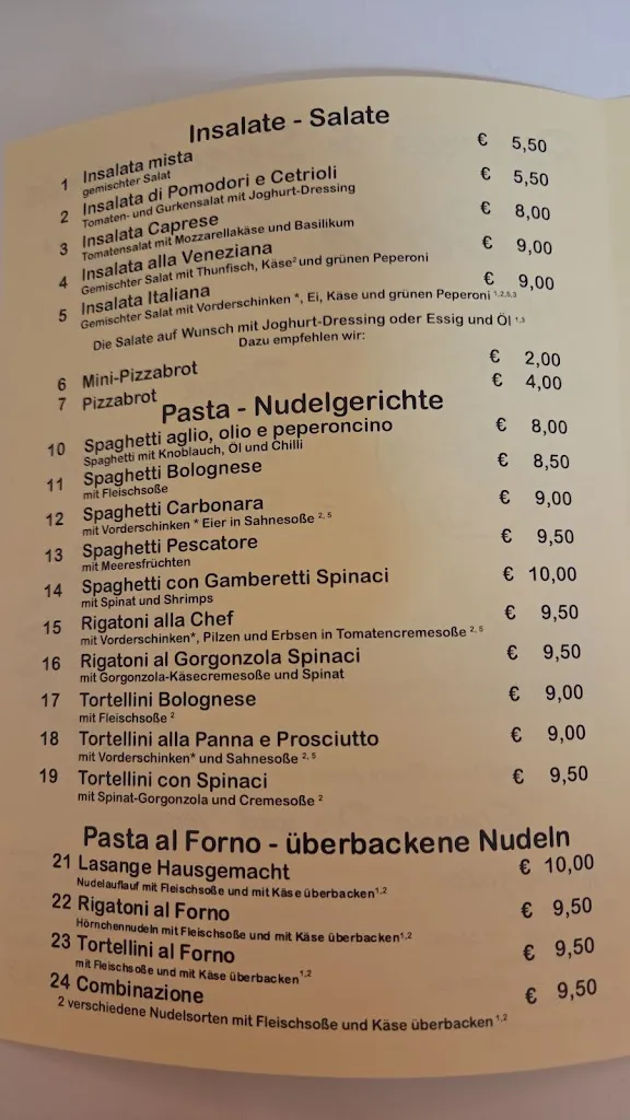 Menü_Pizzeria Bella Italia_Hammelburg_Bild_1