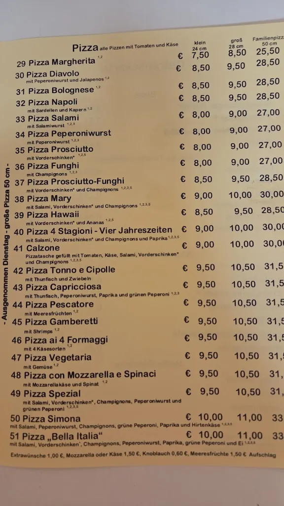Menü_Pizzeria Bella Italia_Hammelburg_Bild_2