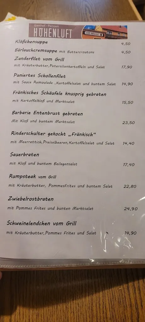 Menu_Gasthof Höhenluft_Haundorf_immagine_4