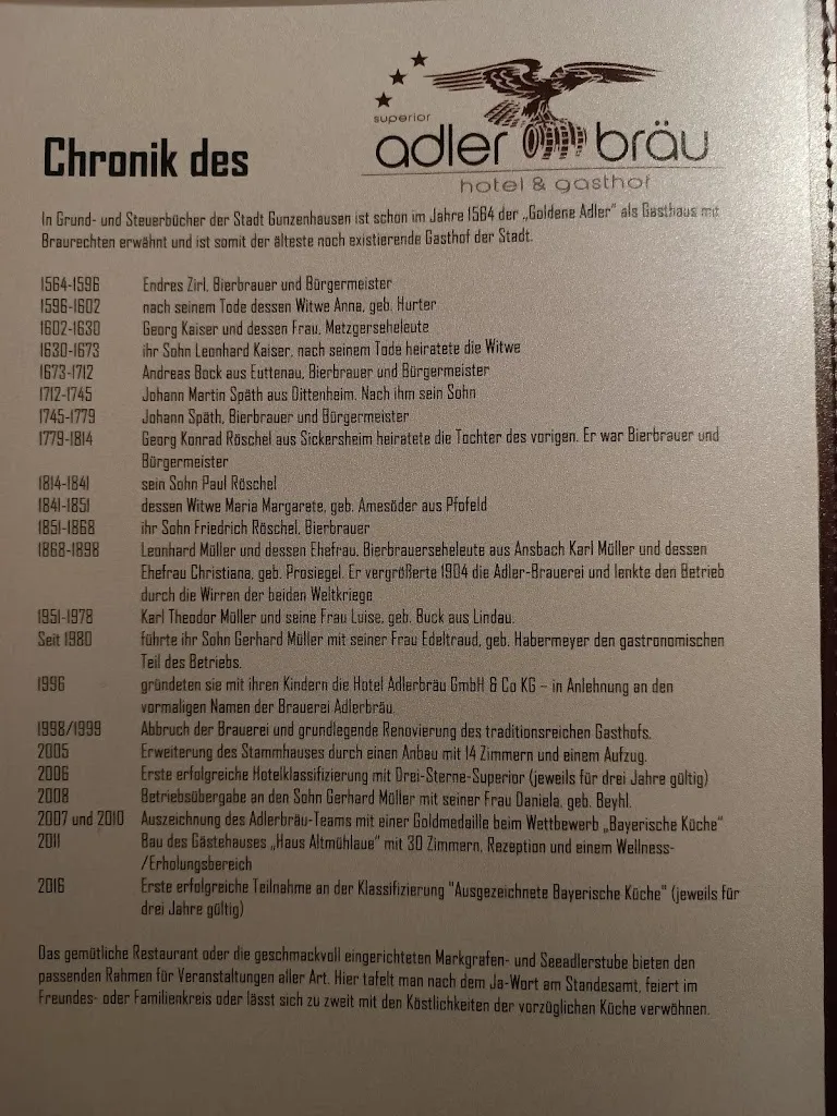 Menu_Restaurant @ Adlerbräu Gunzenhausen_Gunzenhausen_image_3