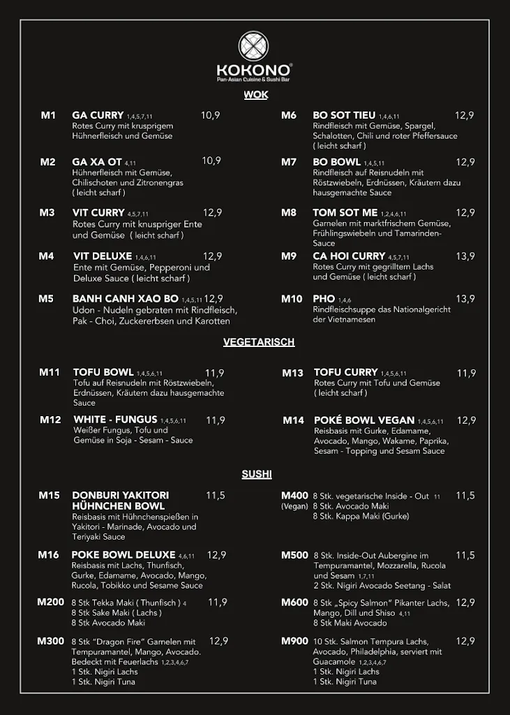 Menu_Kokono Restaurant_Haßfurt_image_1