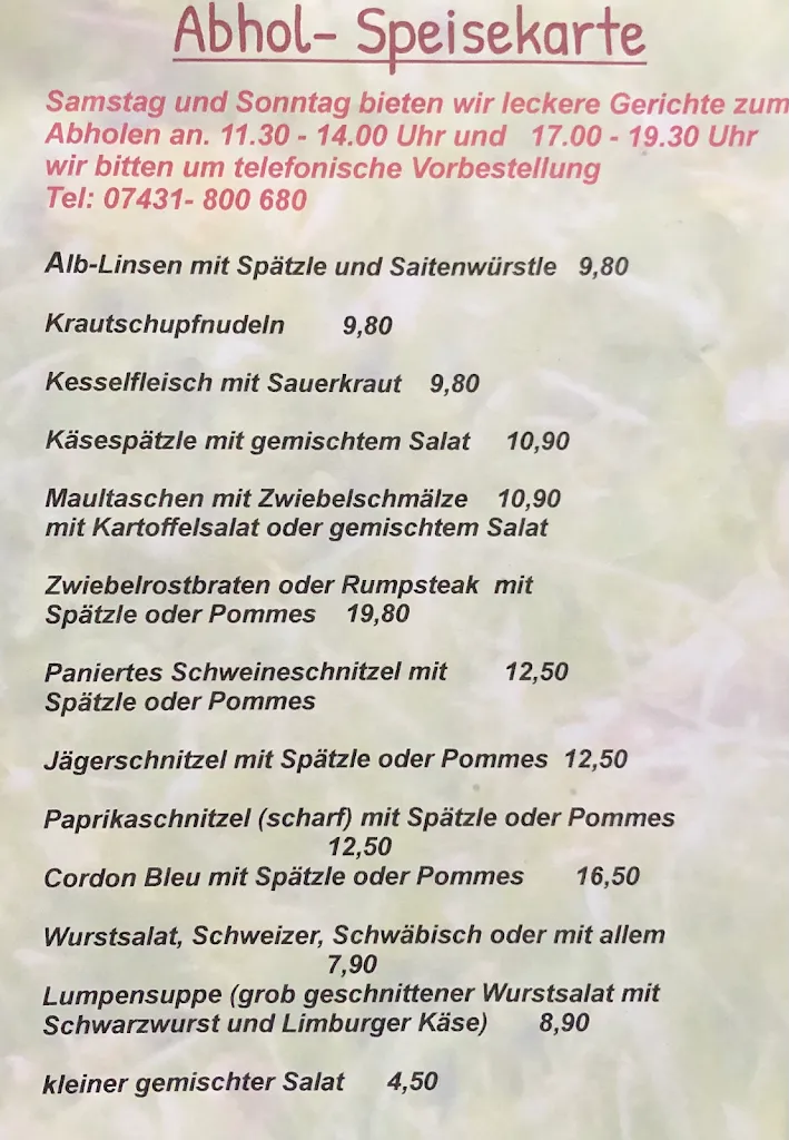 Menu_Gasthof Fohlenweide_Albstadt_image_2