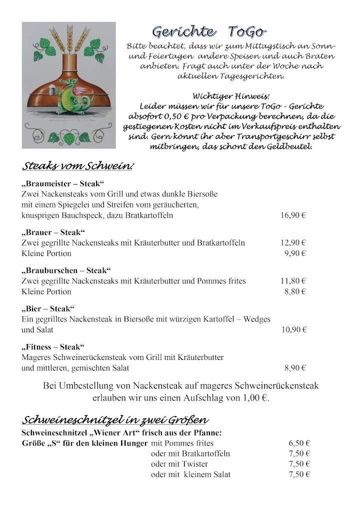 Menu_Gaststätte Lindwurmbräu_Heideck_immagine_2