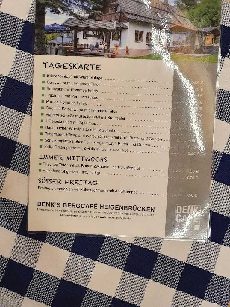 Menu_Denk's Berg-Cafe_Heigenbrücken_immagine_2