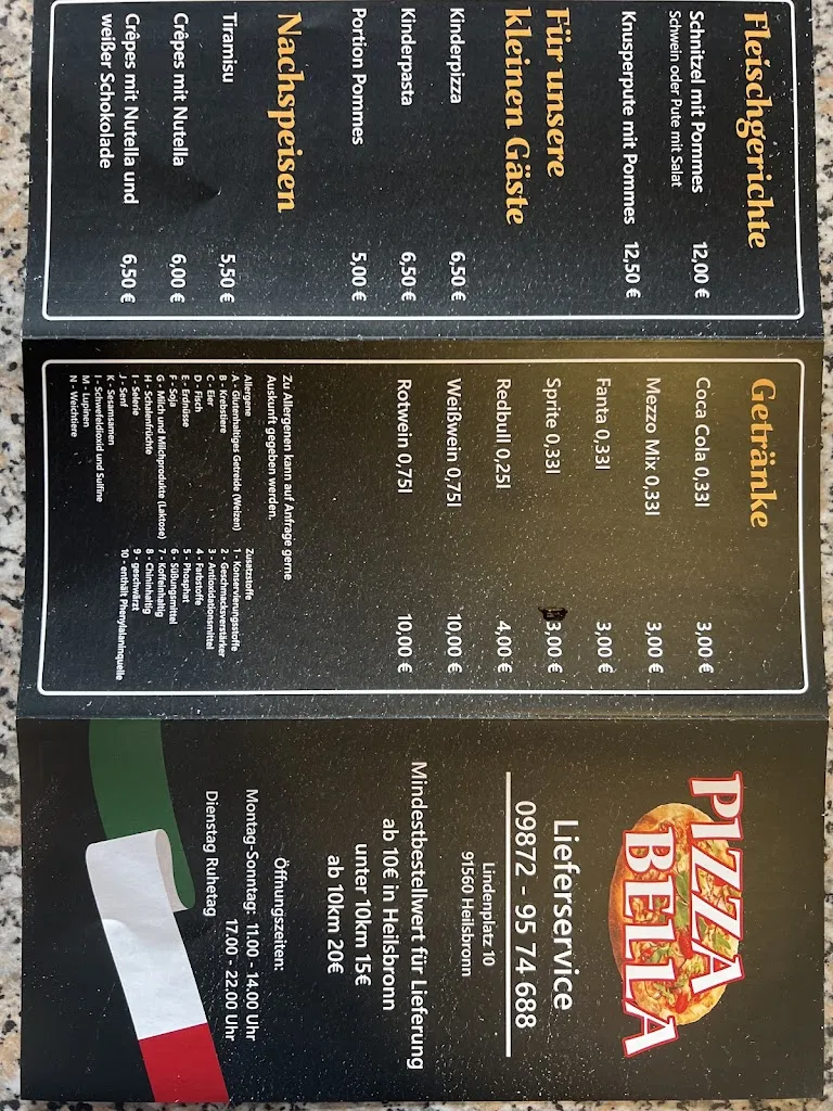 Menu_Pizza Bella_Heilsbronn_immagine_1