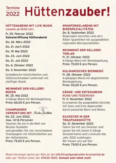 Traufganghütte Brunnental restaurant in Albstadt-Laufen