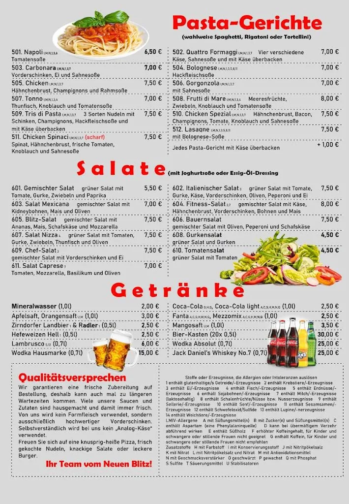 Menu_Der Neue Blitz Pizza Lieferservice_Heilsbronn_immagine_1