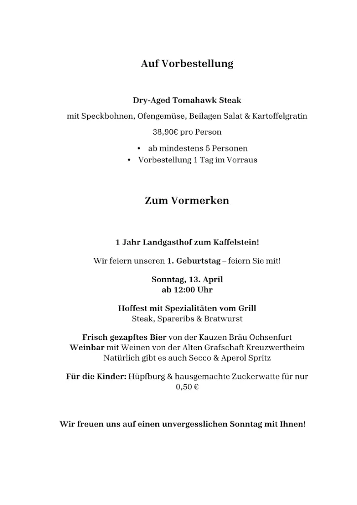 Menu_Landgasthof zum Kaffelstein_Kreuzwertheim_image_1