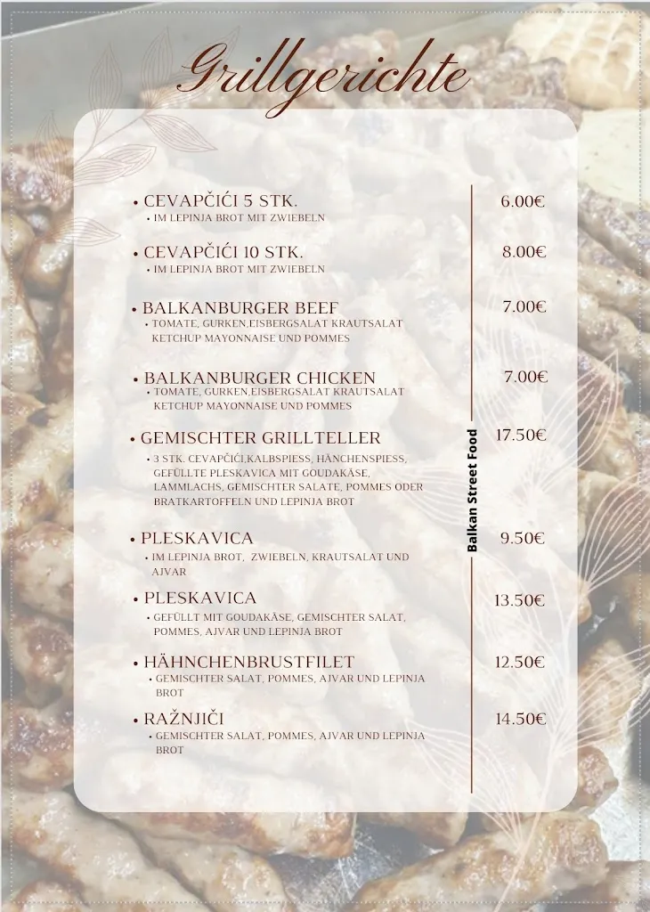 Menu_Balkan Street Food - Burek & Ćevapčići_Hamburg_image_1