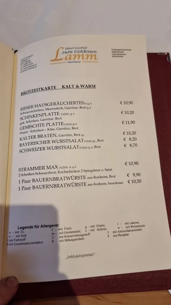 Menu_Hotel Gasthof zum Goldenen Lamm__image_1