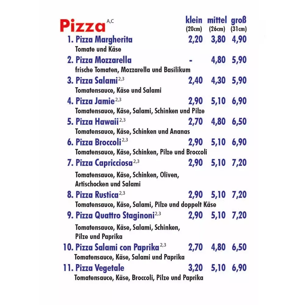 Menu_Pizza-Haus Caruso_Heiligenstadt_immagine_2