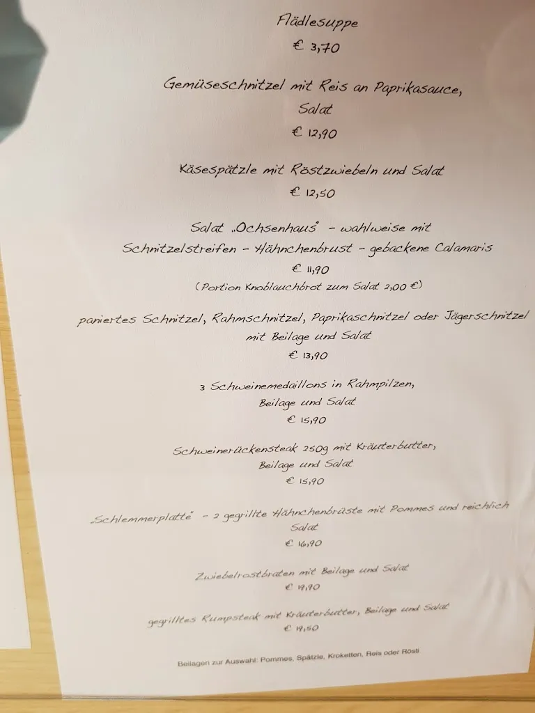 Höhengaststätte Ochsenberg - Maik Habi_Albstadt_menu_image_1