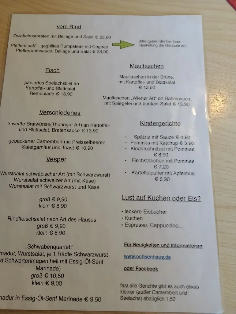 Menu_Höhengaststätte Ochsenberg - Maik Habi_Albstadt_image_2