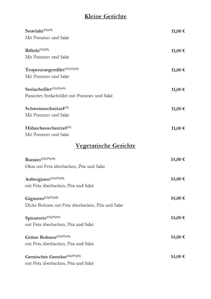Menu_Griechisches Restaurant 