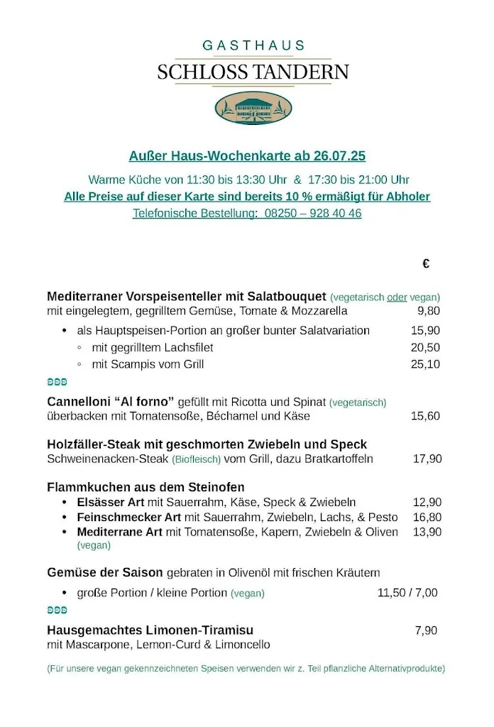 Menu_Gasthaus Schloss Tandern_Hilgertshausen-Tandern_immagine_1