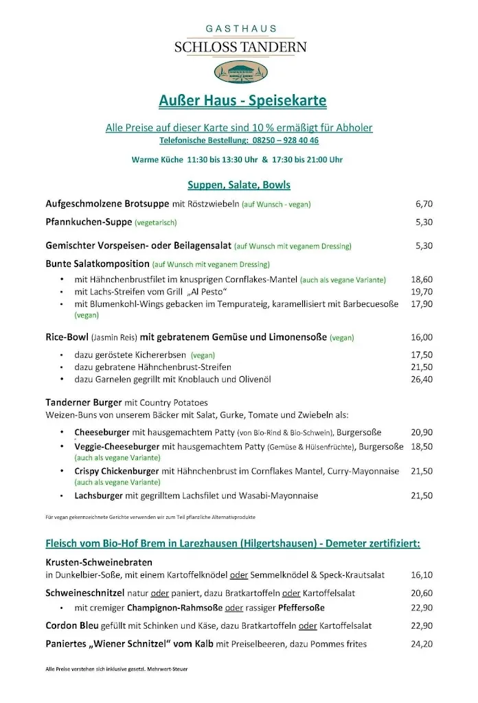 Menu_Gasthaus Schloss Tandern_Hilgertshausen-Tandern_immagine_3