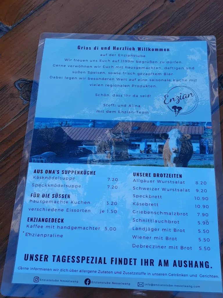 Menu_Enzianstube Nesselwang_Nesselwang_image_1