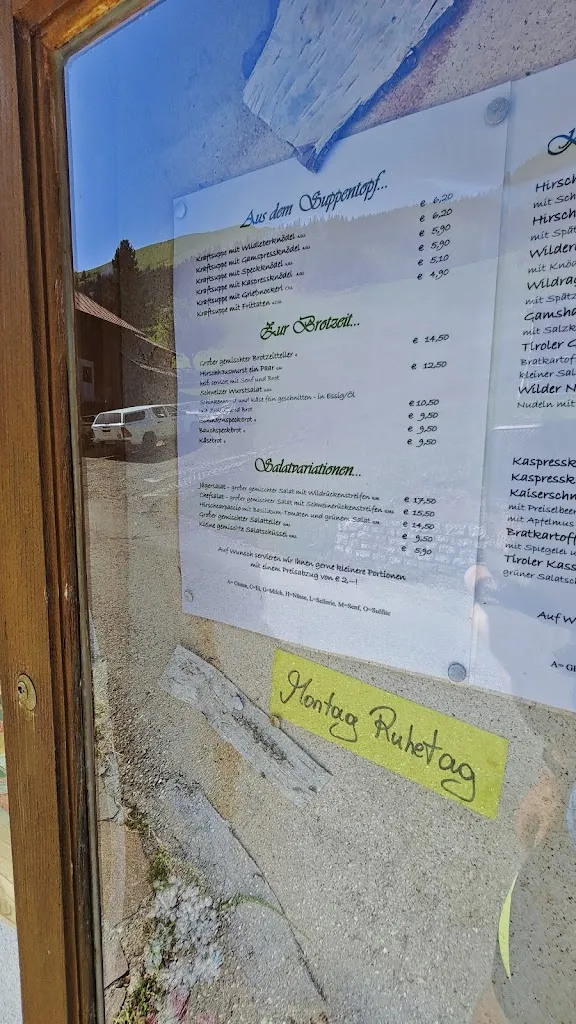 Menu_Alpengasthaus Jausenstation WECHNER_Austria_image_1