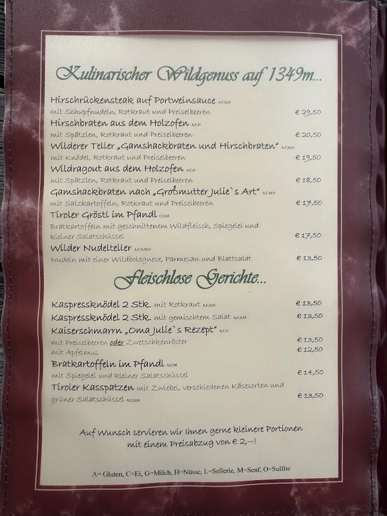 Menu_Alpengasthaus Jausenstation WECHNER_Austria_image_3