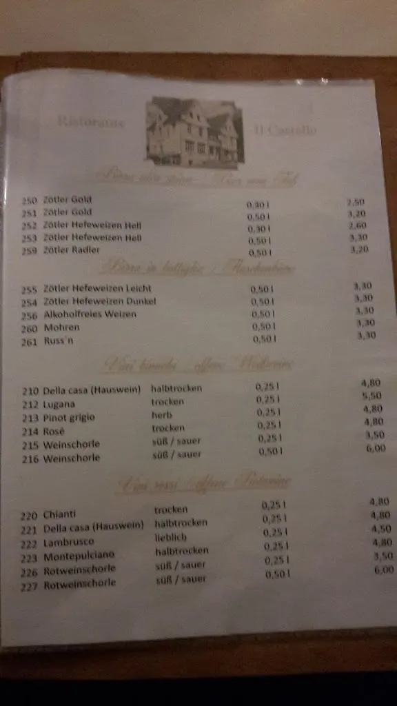 Menu_Ristorante Pizzeria Il Castello Nesselwang_Nesselwang_image_2