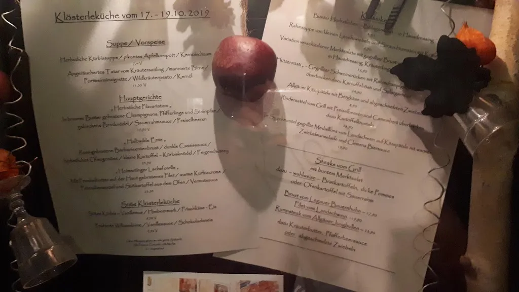 Menu_Restaurant Klösterle_Memmingen_image_1