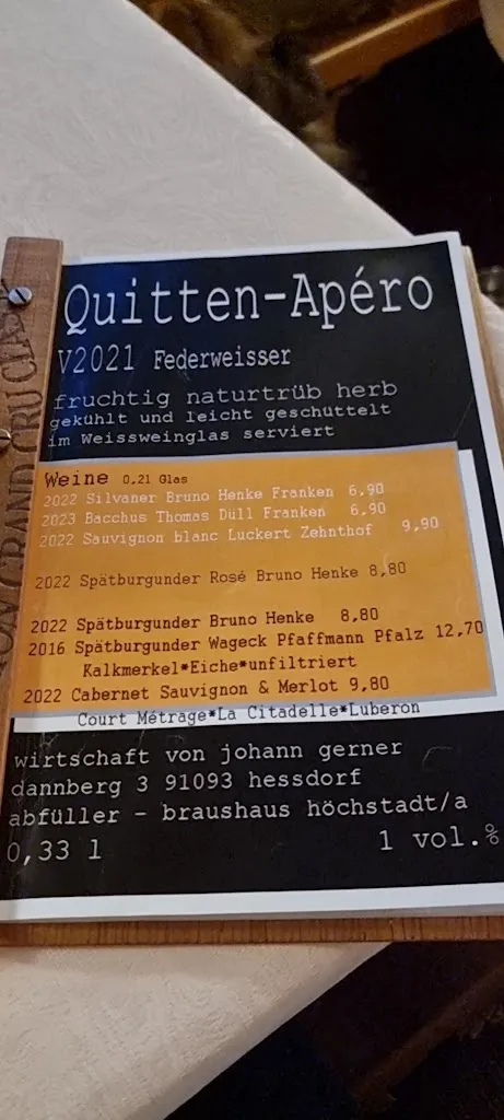 Menu_Wirtschaft von Johann Gerner - Detlef Gerner_Heßdorf_image_2