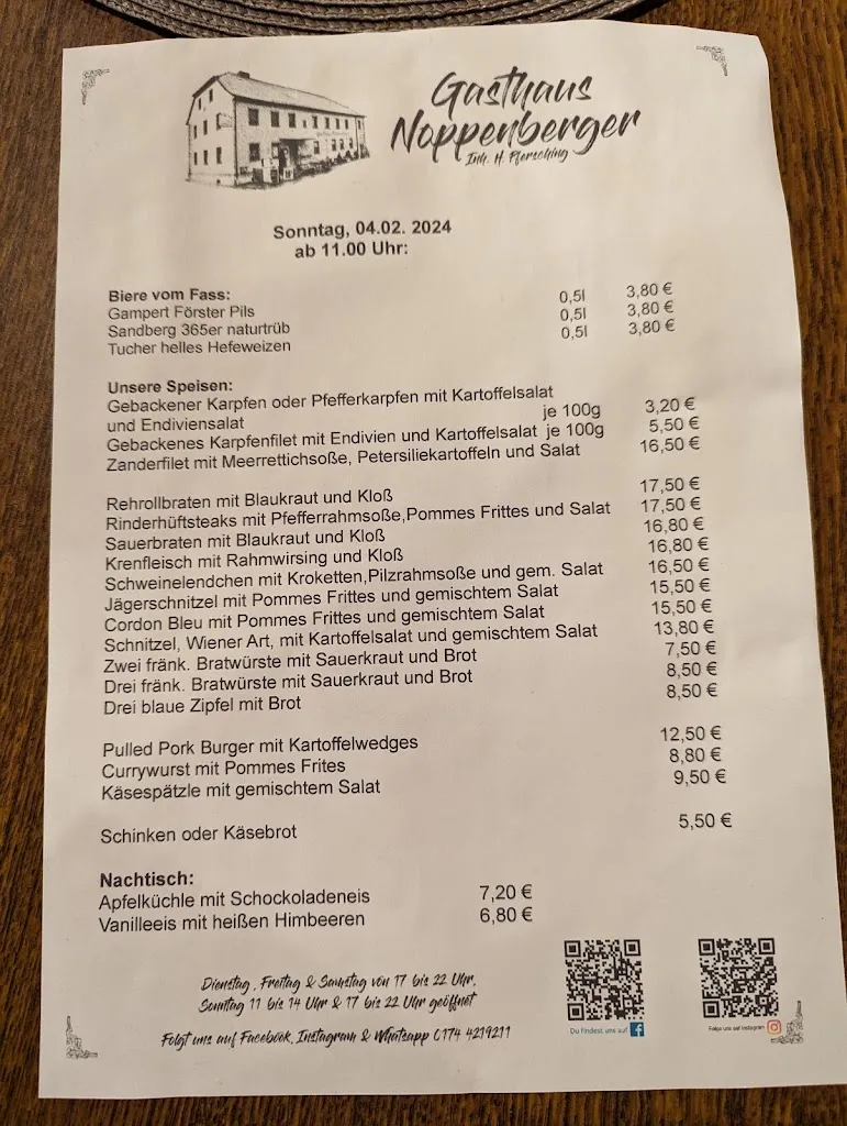 Menu_Gasthaus Noppenberger Inh. H. Pfersching_Heßdorf_immagine_2