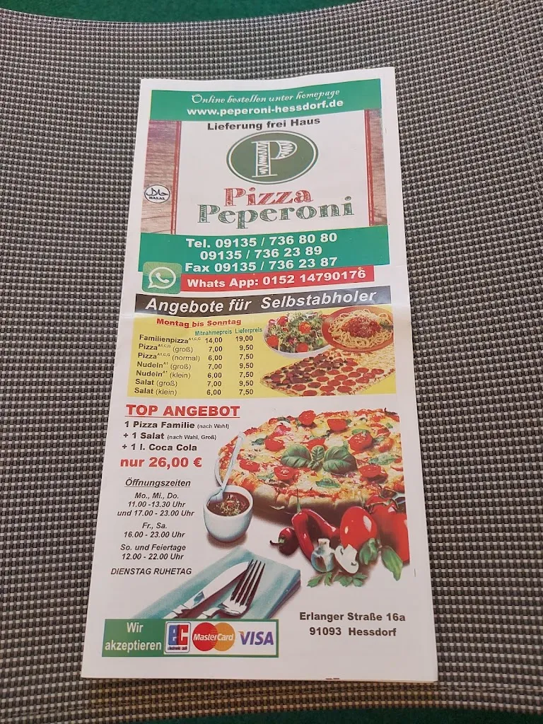 Menu_Pizza Peperoni_Heßdorf_immagine_1