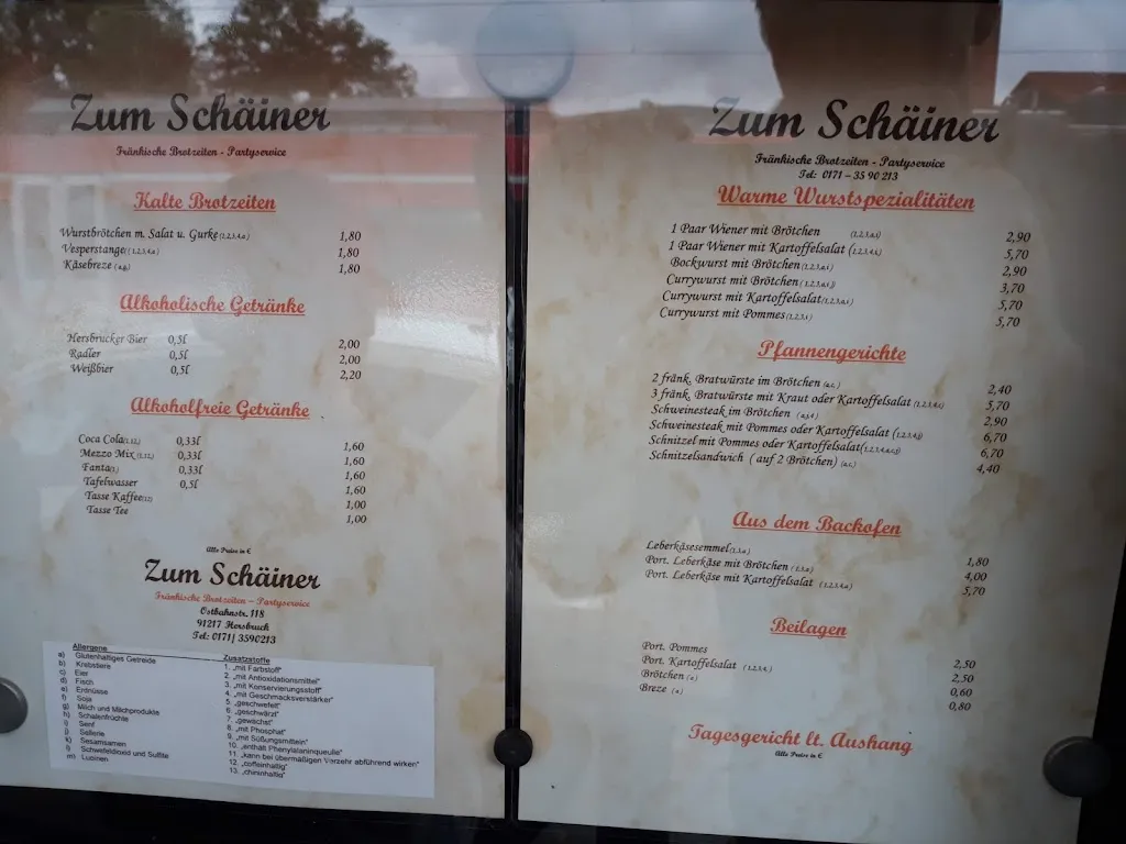 Menu_Zum Schäiner_Hersbruck_immagine_3