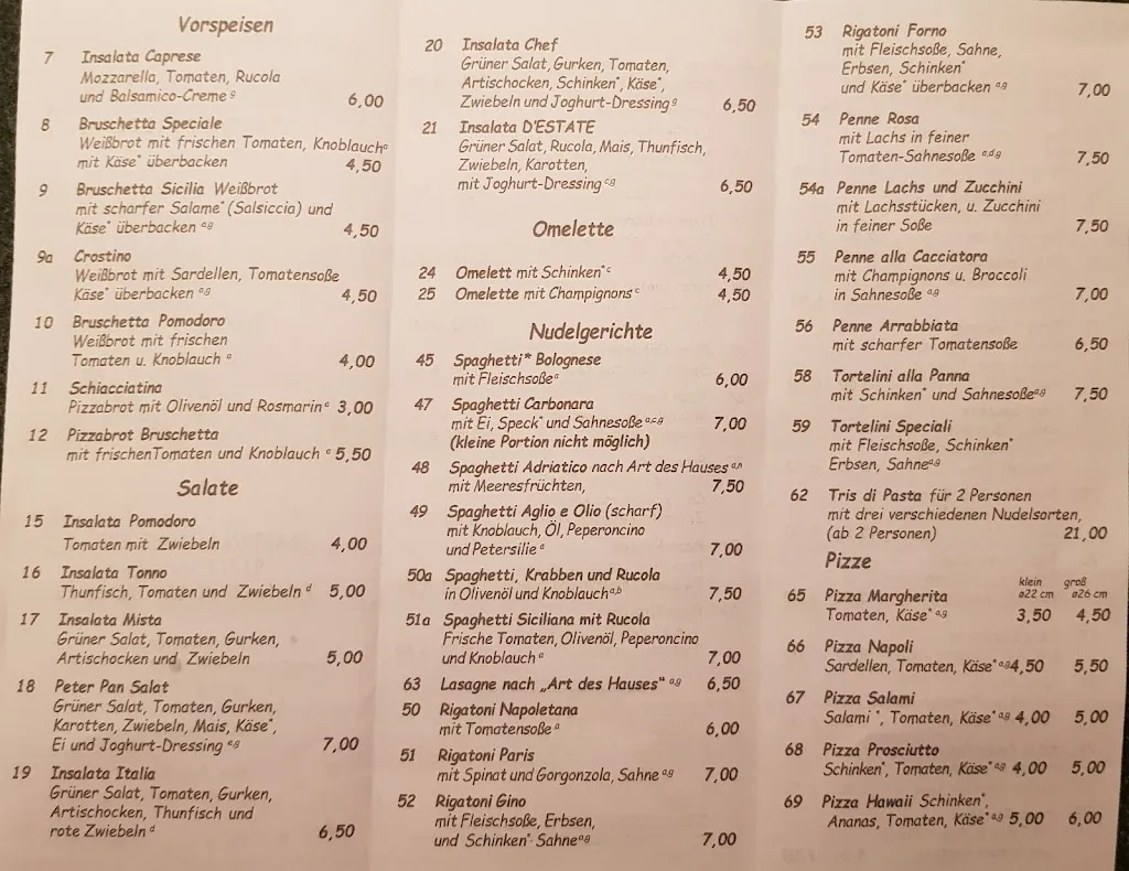 Menu_Pizzeria Peter Pan_Hersbruck_immagine_1