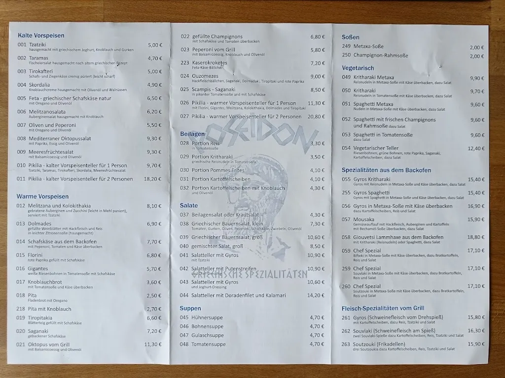 Menu_Restaurant Poseidon_Höchstädt_immagine_1