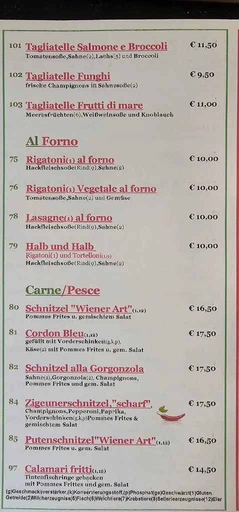 Menü_Pizzeria-Ristorante La Vita_Höchstädt_Bild_1