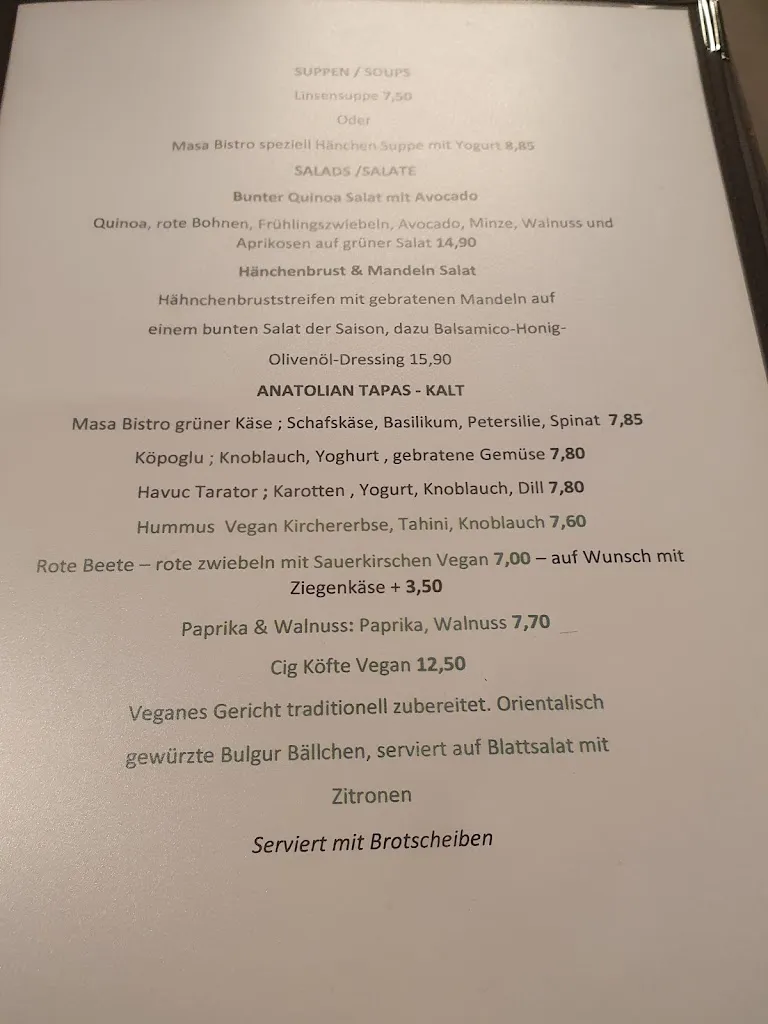 Menu_Masa Bistro & Cafe_Höchberg_image_1