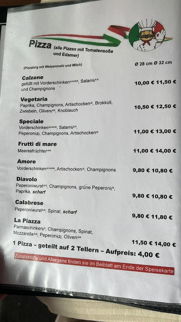 Menu_Ristorante Pizzeria La Piazza Höchberg_Höchberg_image_1