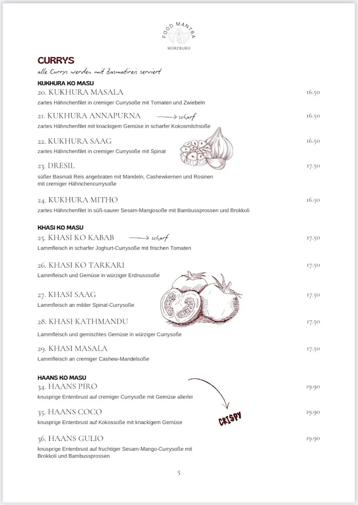 Menu_Food Mantra Nepali-Tibetan Cuisine Restaurant_Würzburg_immagine_4