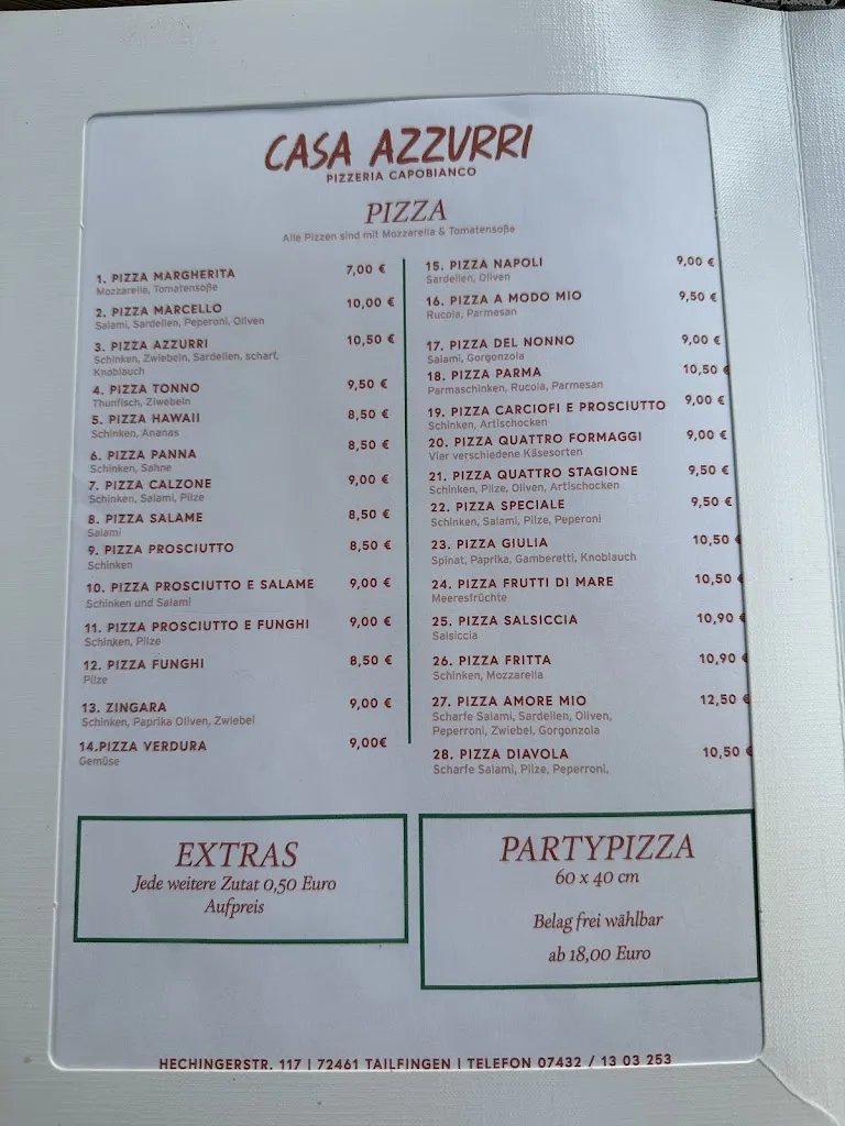 Pizzeria Azzuri ristorante a Albstadt
