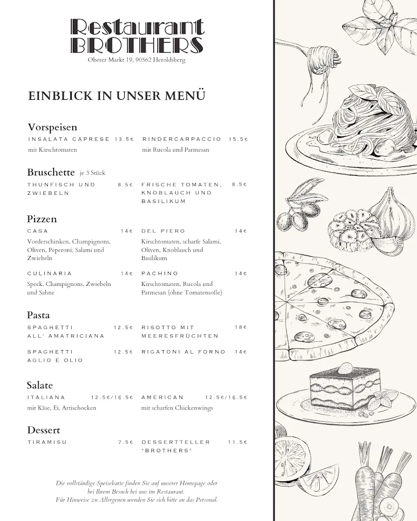 Menu_Restaurant Brothers_Heroldsberg_immagine_1