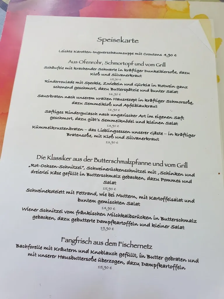 Menu_Dorfwirtshaus ZUM ROTEN OCHSEN und Hotel_Kalchreuth_image_4