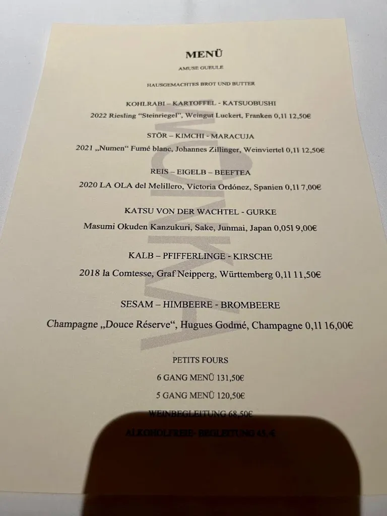 Menu_Wonka Restaurant & Kochwerkstatt_Nürnberg_immagine_2