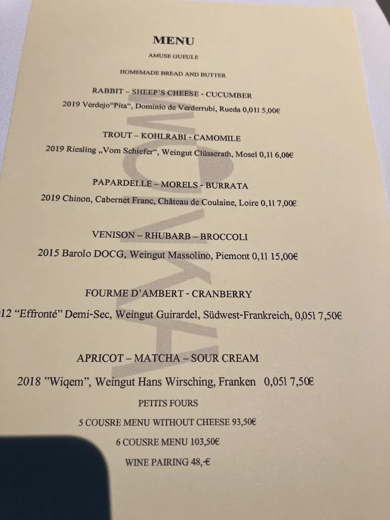 Menu_Wonka Restaurant & Kochwerkstatt_Nürnberg_immagine_4