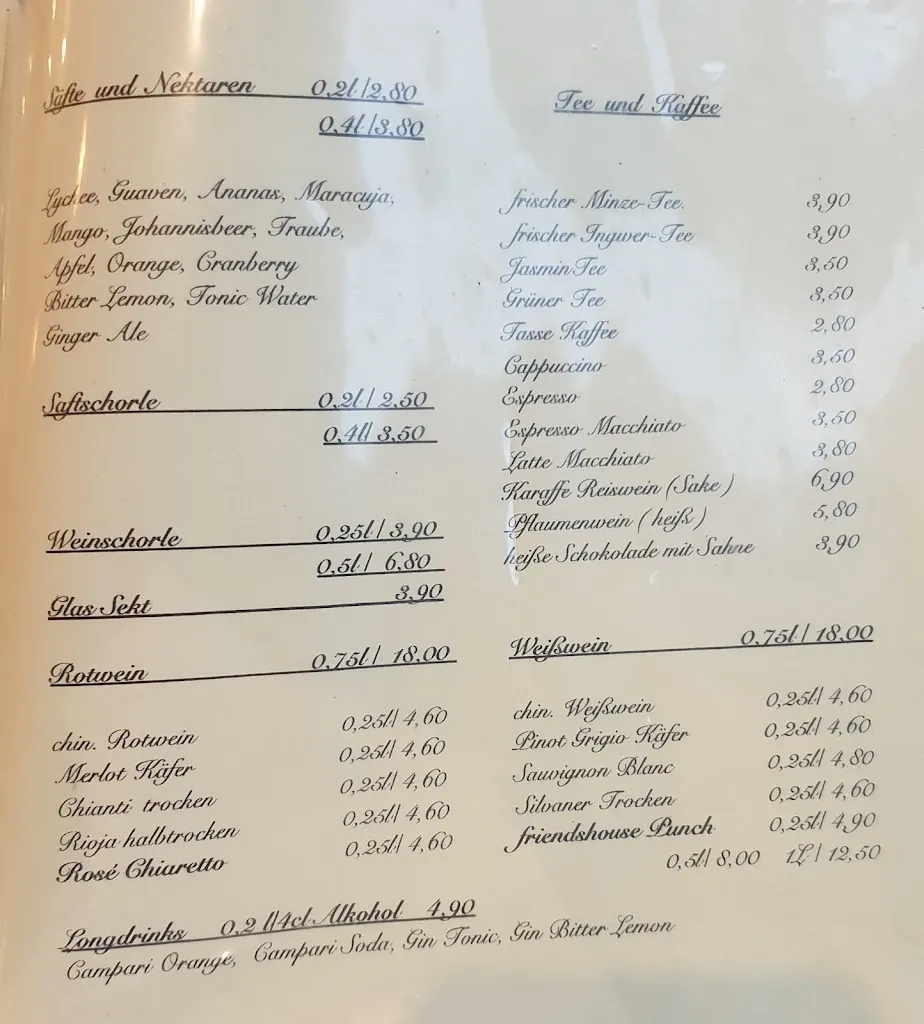 Menu_Restaurant-Bar Friends House_Nürnberg_image_2