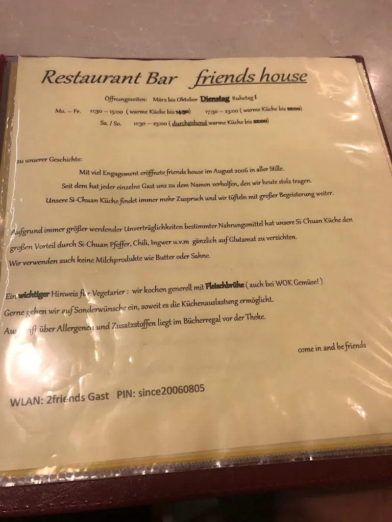 Menu_Restaurant-Bar Friends House_Nürnberg_image_4