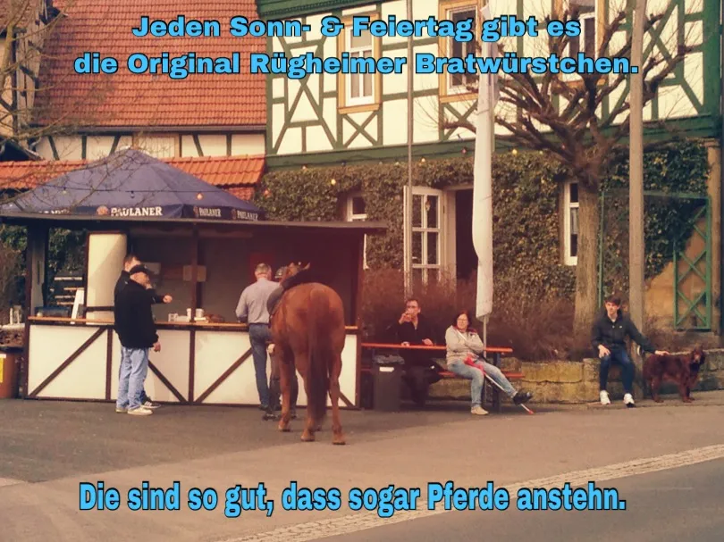 Rügheimer Bratwursthäusle restaurant in Unterfranken