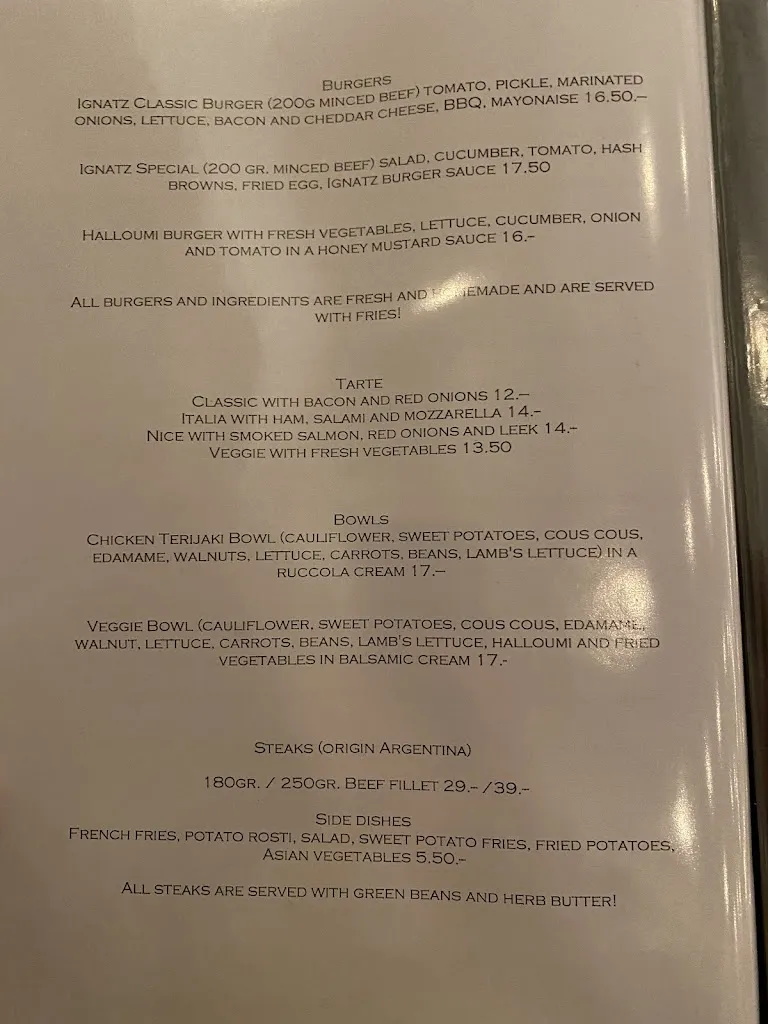 Menu_Restaurant Ignatz_Herzogenaurach_immagine_1