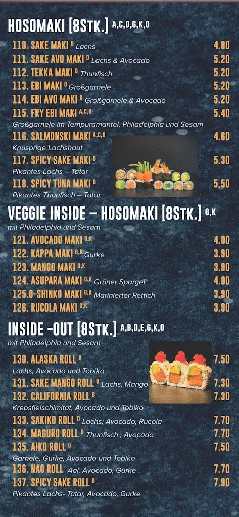 Menu_Restaurant Michio Herzogenaurach_Herzogenaurach_immagine_1