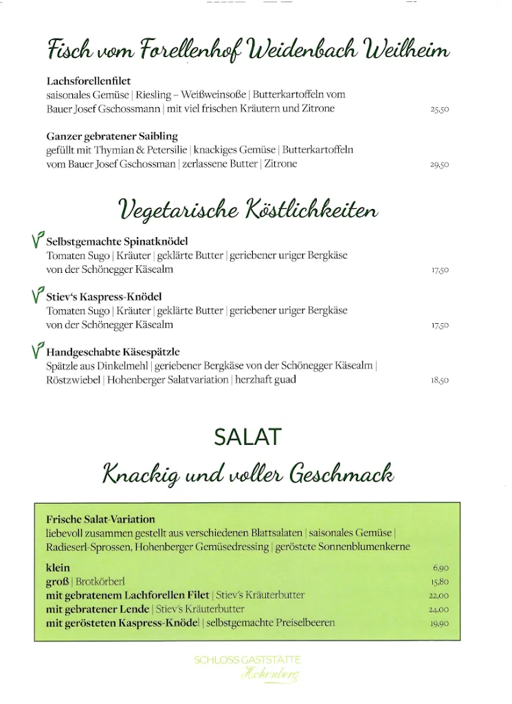Menu_Schlossgaststätte Hohenberg_Seeshaupt_image_1
