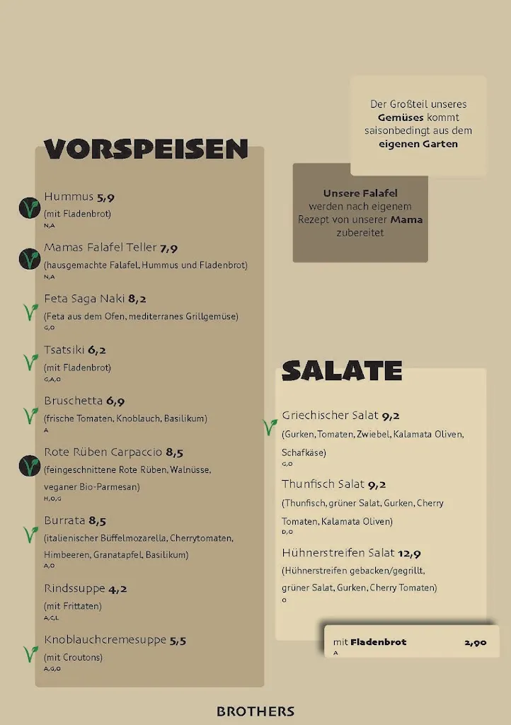 Menu_Brothers Restaurant Amstetten_Austria_image_2